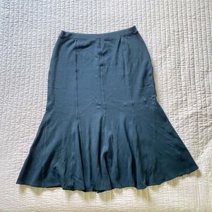 Eileen Fisher Wool Blend Tulip Midi Skirt M